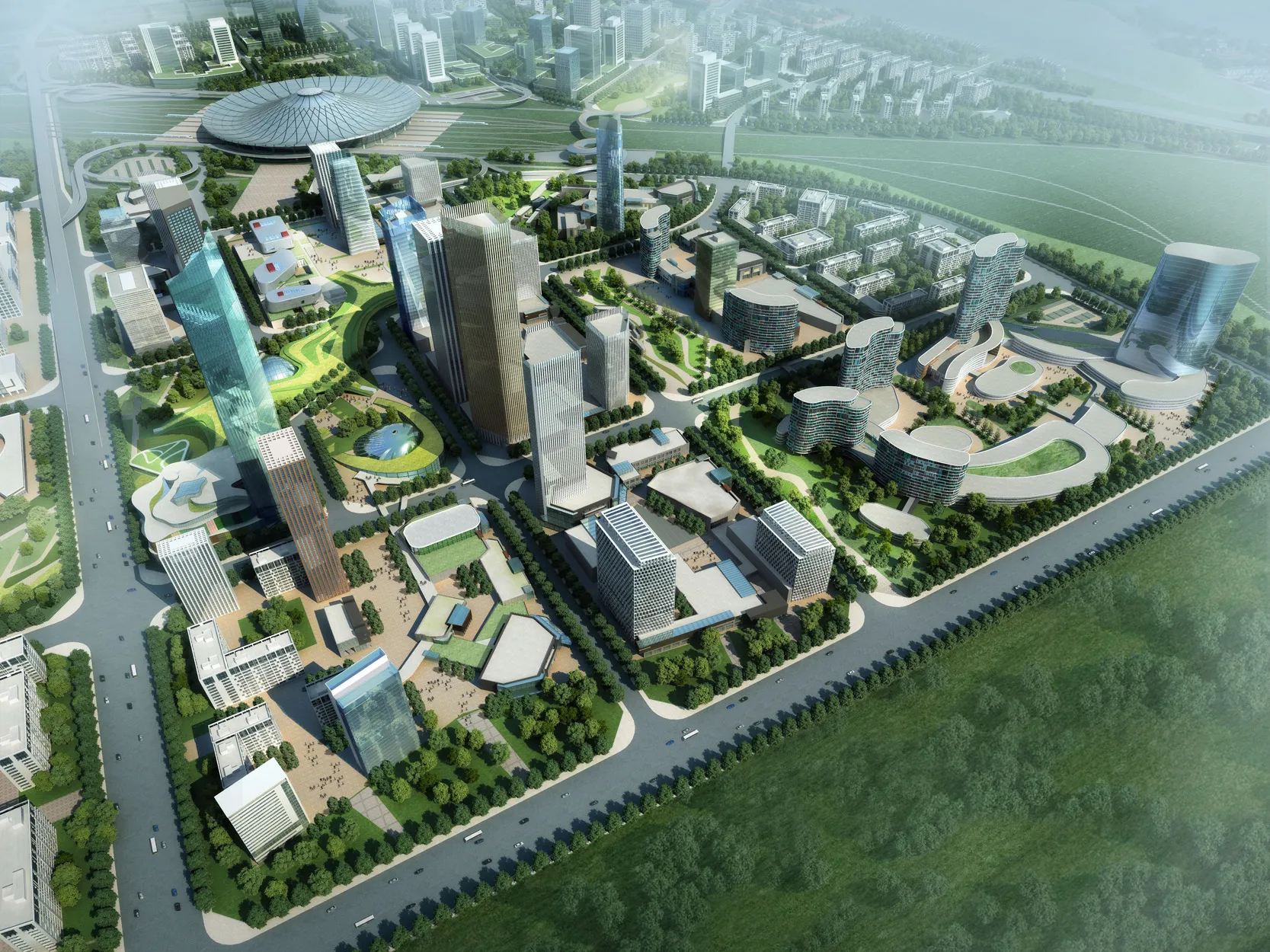 A乌鲁木齐市国际会展中心片区城市设计03.webp