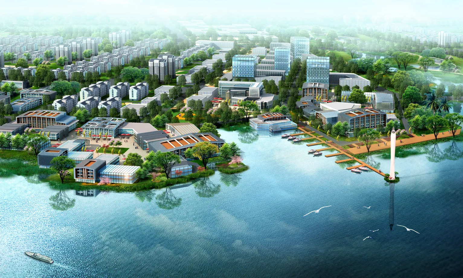 A无锡鹅湖镇滨水核心区城市设计02.webp