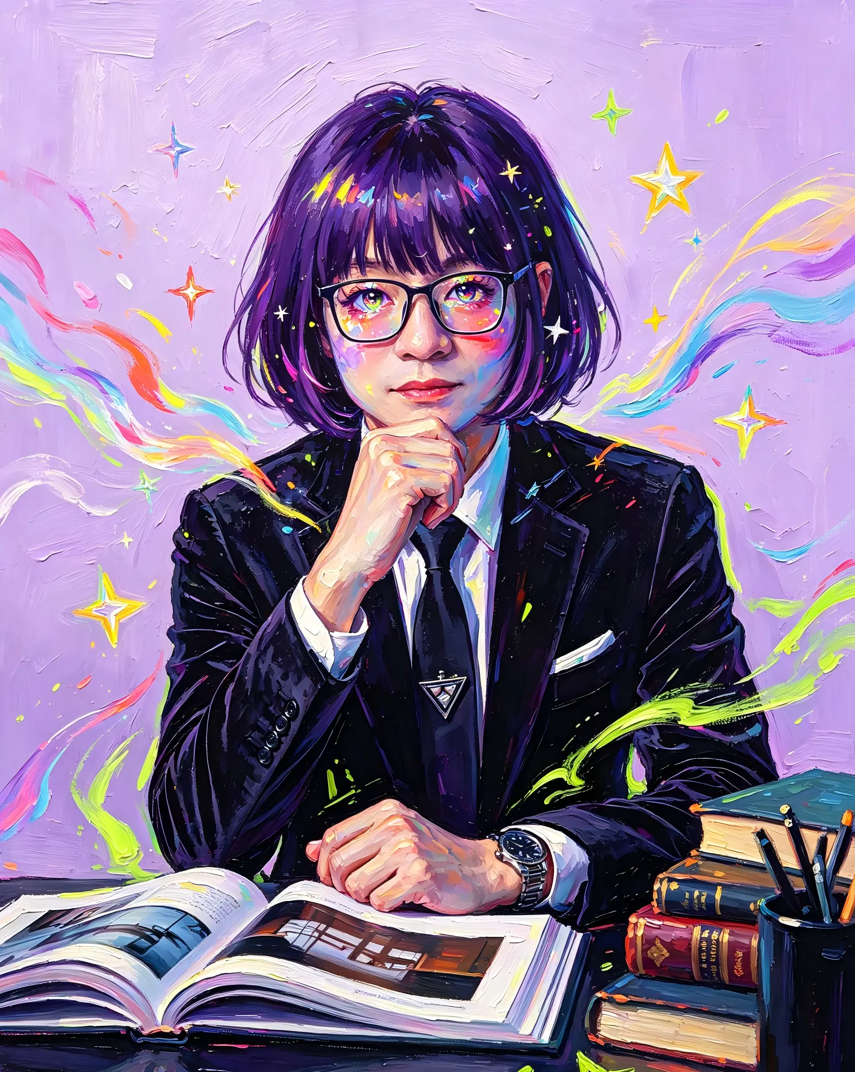 高饱和丙烯插画少女1.webp