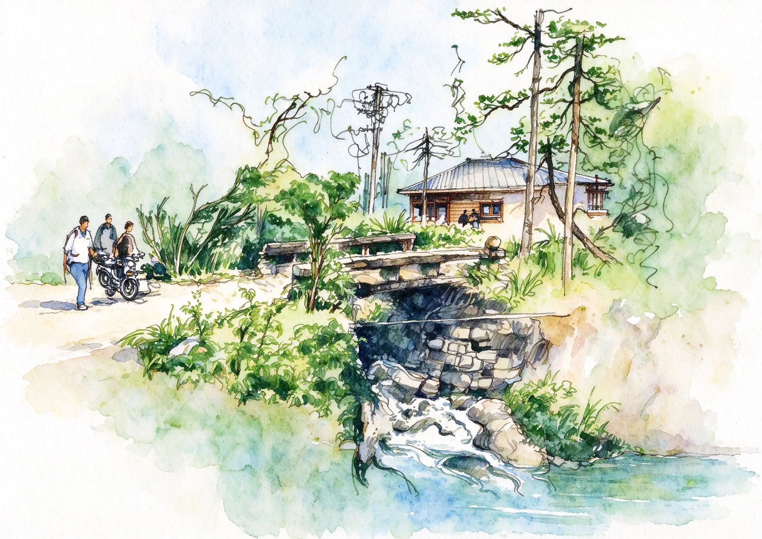 水彩_山林水榭步道.webp
