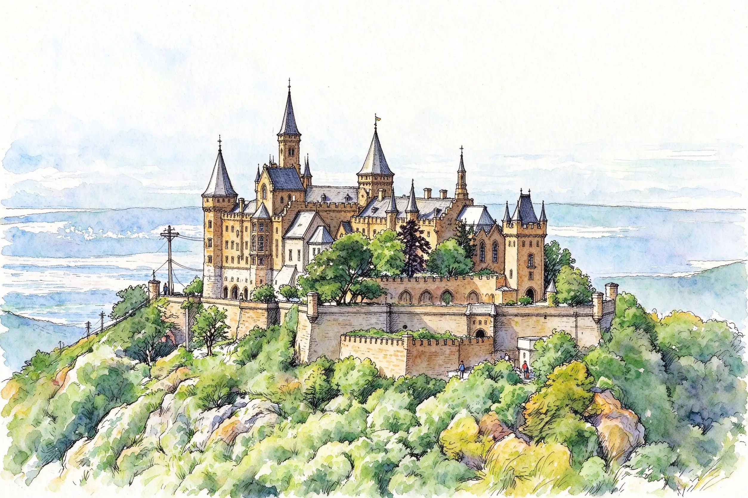 水彩_山顶森林古堡.webp