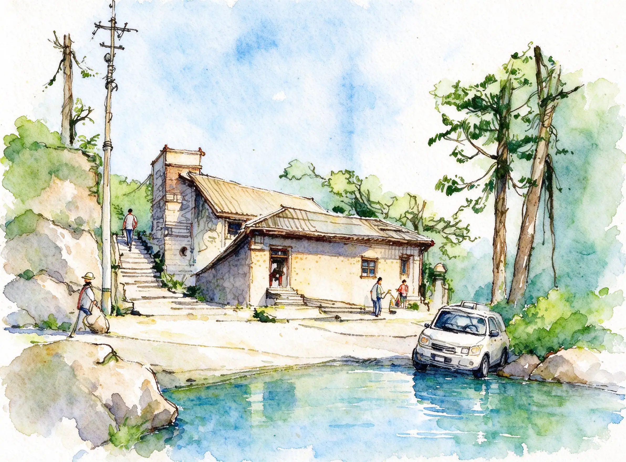 水彩_路边坡顶小屋电线杆.webp