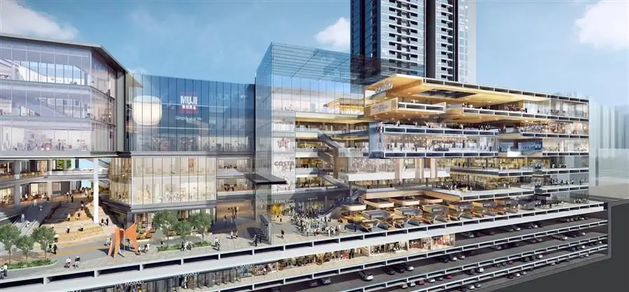 10 Design 设计的深圳华润置地笋岗中心主入口雕塑型顶篷已完成建设_7261_14.webp