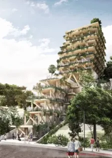 100％木材建造的高层建筑---Triptyque_4232_4