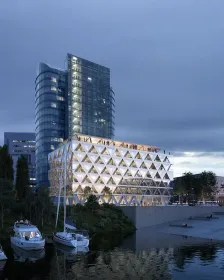 HPP Architekten设计了德国杜塞尔多夫的第一座混合木材办公大楼_5113_1