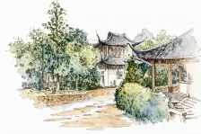 园林古亭