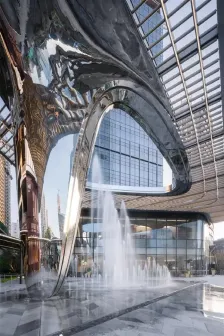 10 Design 设计的深圳华润置地笋岗中心主入口雕塑型顶篷已完成建设_7261_2