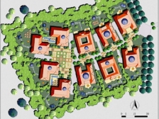 北京财富花园小区规划及建筑设计