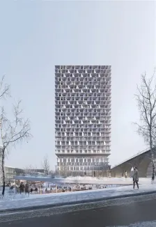 3XN和IttenBrechbühl在瑞士洛桑木塔设计国际竞赛中获胜_7200_1
